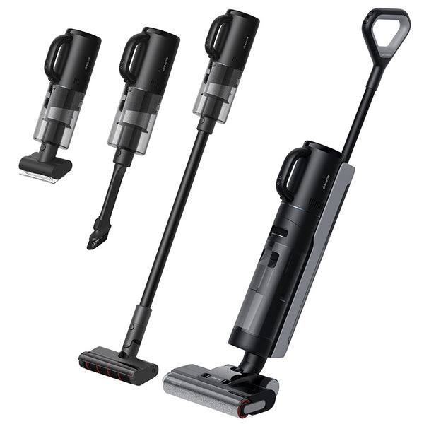 Dreame H12 Dual: official-brand image showing the wet/dry vacuum and detachable handheld/stick configurations. Representative category example; its edge-to-edge cleaning is not confirmation of the report's exact triple-edge specification, UAE compliance or report pricing.