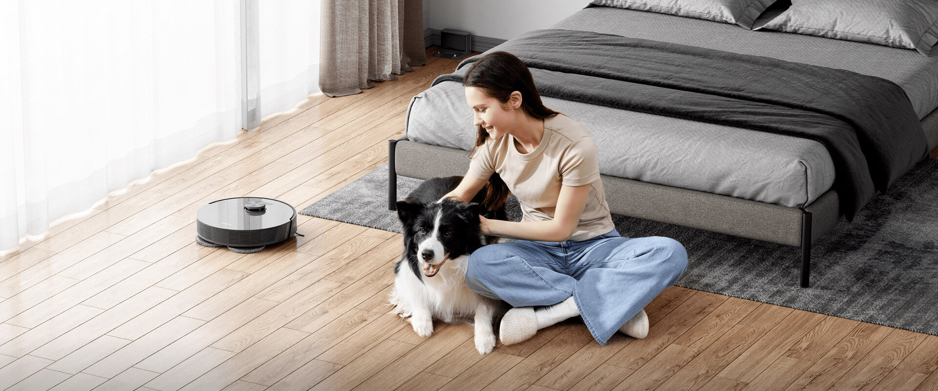 שואב אבק רובוטי מקרצף Dreame L10s Pro קבל ניקוי מותאם אישית. התאם את הניקוי שלך בהינף אצבע או צליל קולך. הגדר אזורים ללא נסיעה, הפעל ניקוי נקודתי, או הגדר קיר וירטואלי באמצעות האפליקציה