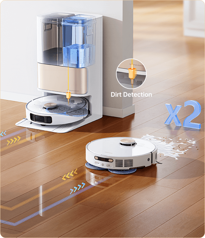 Dreame L10s Pro Robot Vacuum and Mop - White