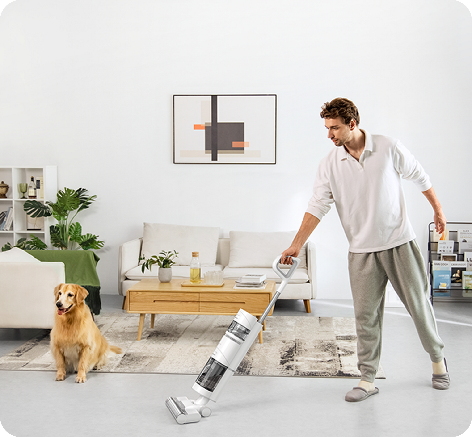 Dreame H11 Wet and Dry Vacuum Dreame H11 Wet and Dry Vacuum  One pass. All clean. €299,99   Max Mode Powerful Cleaning   30min Runtime   900ml Clean Water Tank   500ml Used Water Tank Erases household messes, both wet and dry. Vacuums and mops at the same