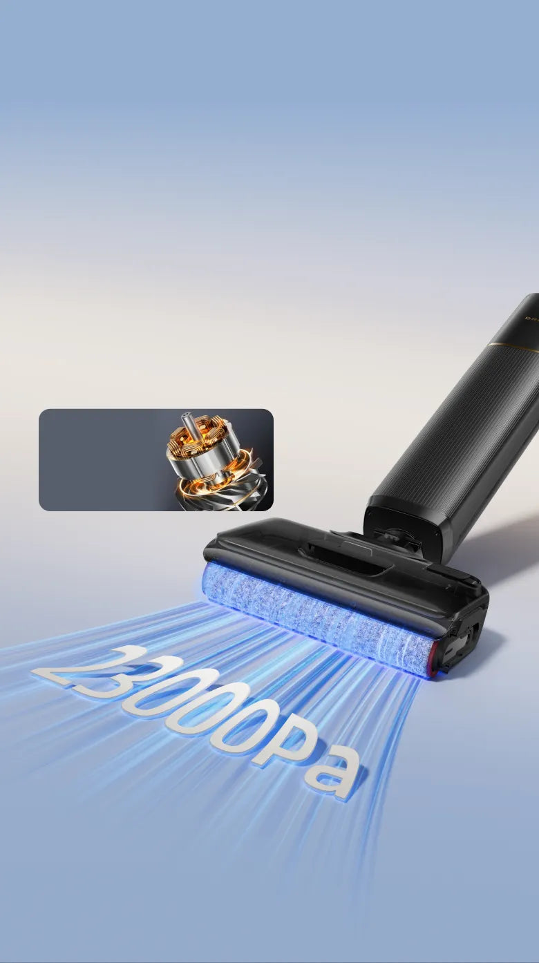 23,000Pa Powerful Suction in a Sleek Frame*