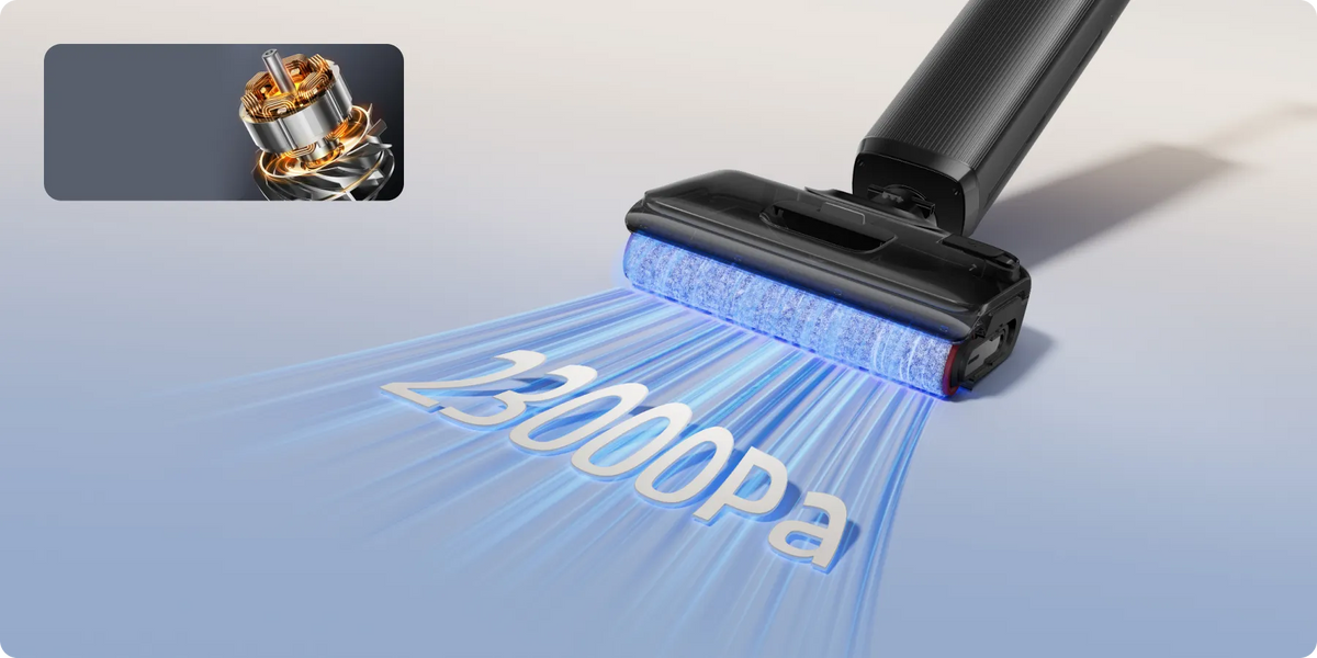 23,000Pa Powerful Suction in a Sleek Frame*