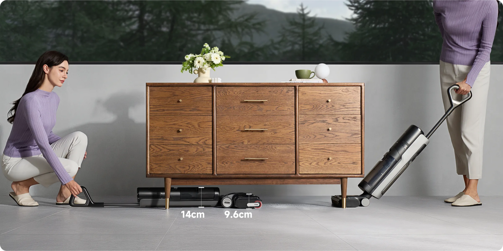 Dreame H12 Pro FlexReach 180 გრადუსით დაწოლილი