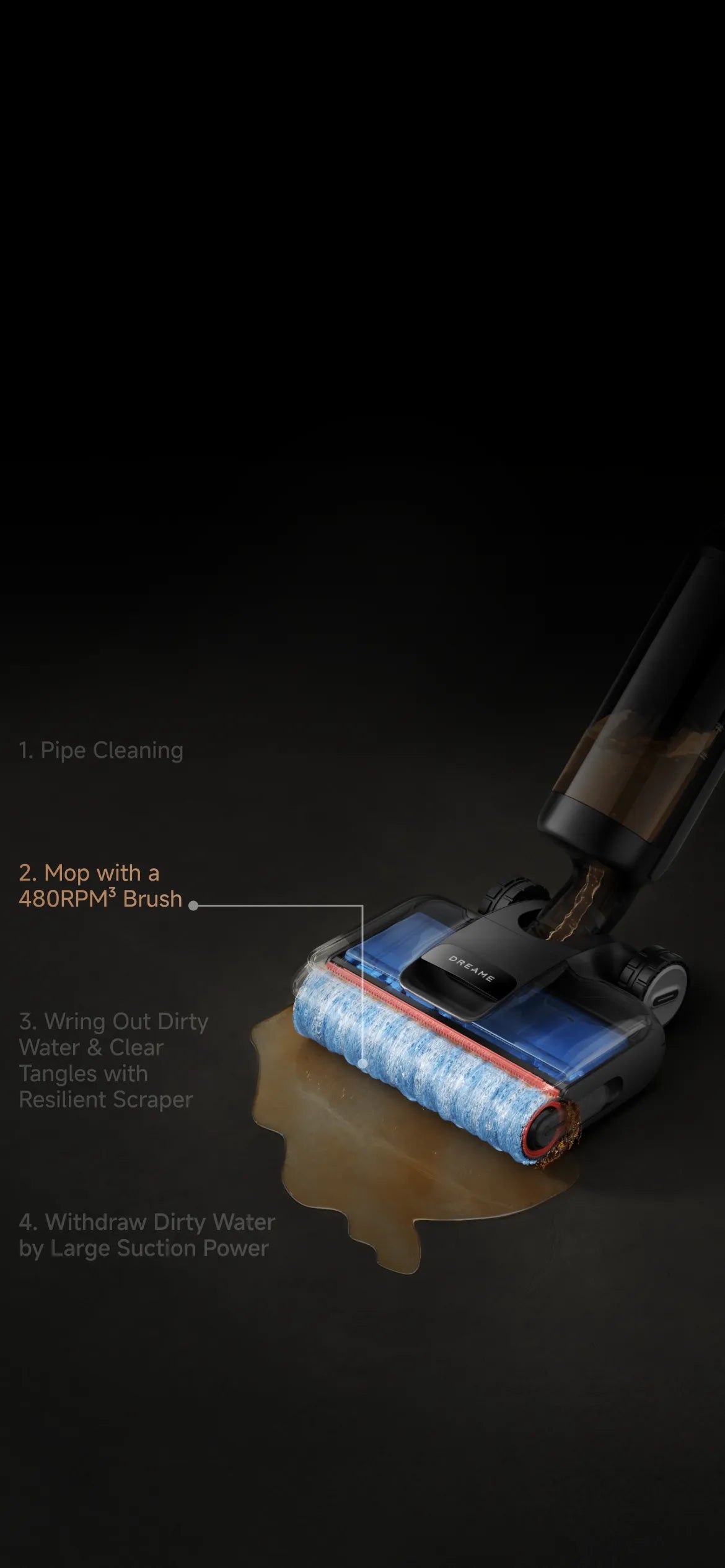 DREAME H12 Dual Smart Cleaner Nat-Droog Stofzuiger Alles-in-één 4-in-1 DREAME H12 Dual Smart Cleaner Nat-Droog Stofzuiger Alles-in-één 4-in-1