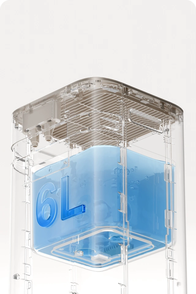 6L Large-capacity Tank for Long-lasting Performance