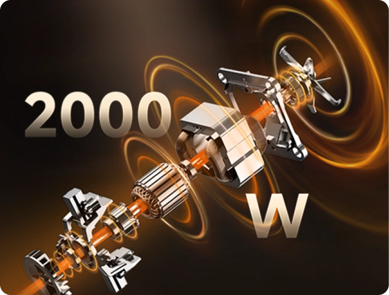 Powerful 2000 W Motor
