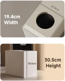  Höhe: 30,5 cm 
 Breite: 19,4 cm 