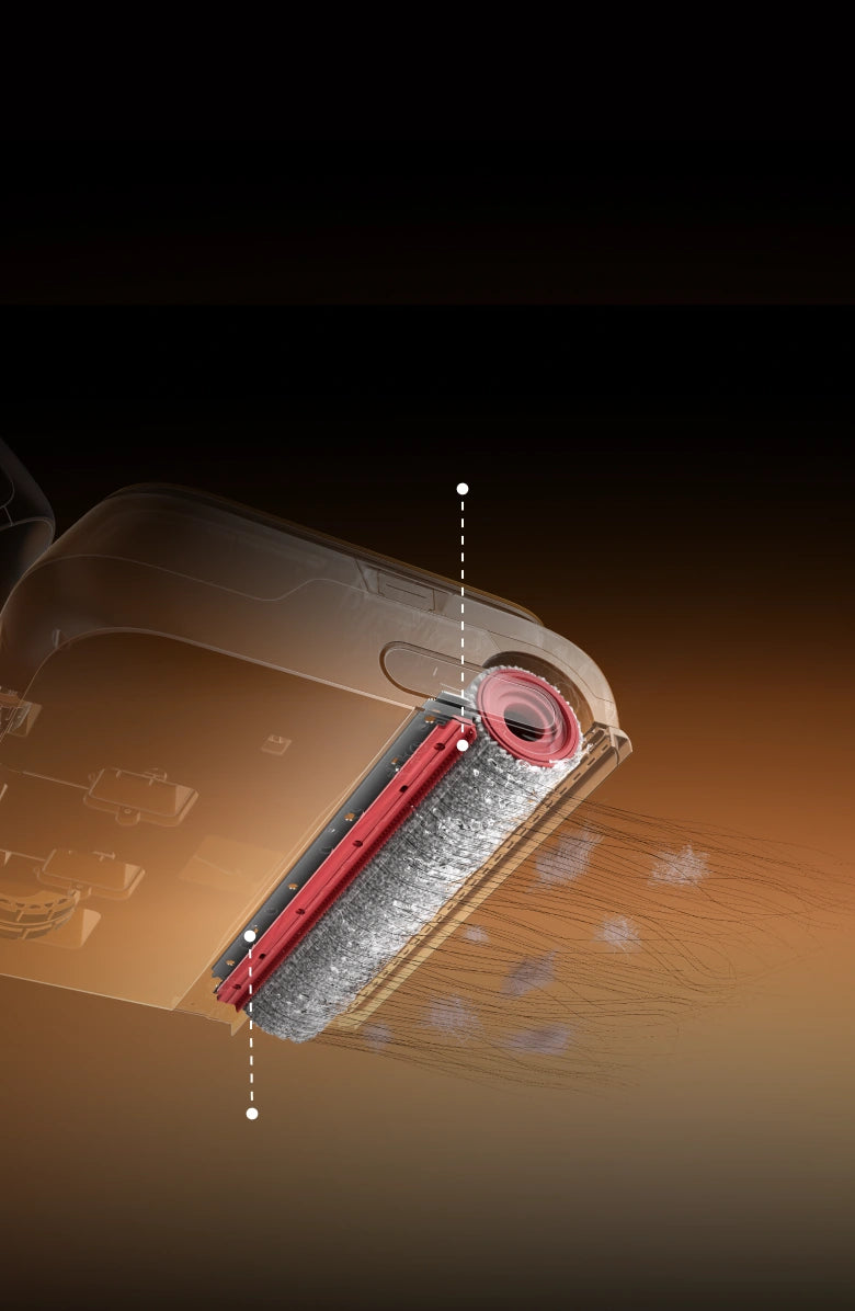 Dual‑Scraper System Keeps Brush Clean