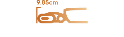 9.85cm Ultra‑Low Reach