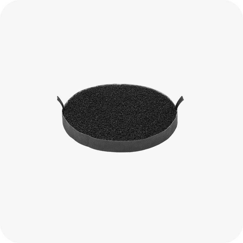 Activated carbon filter screen