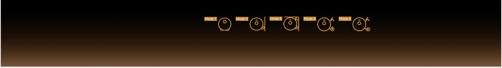 <strong>5 Flexible</strong> Cleaning Modes